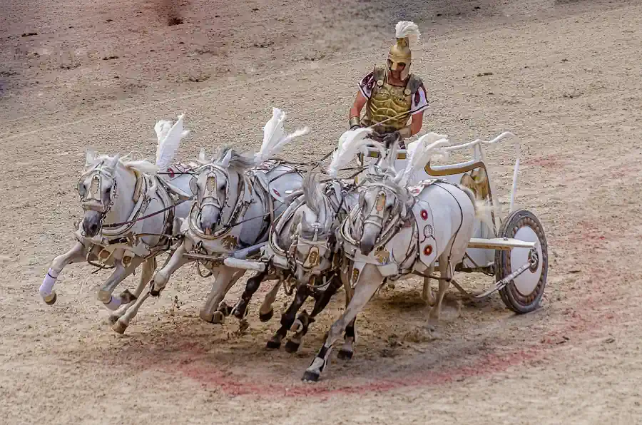 Gladiatore sul carro