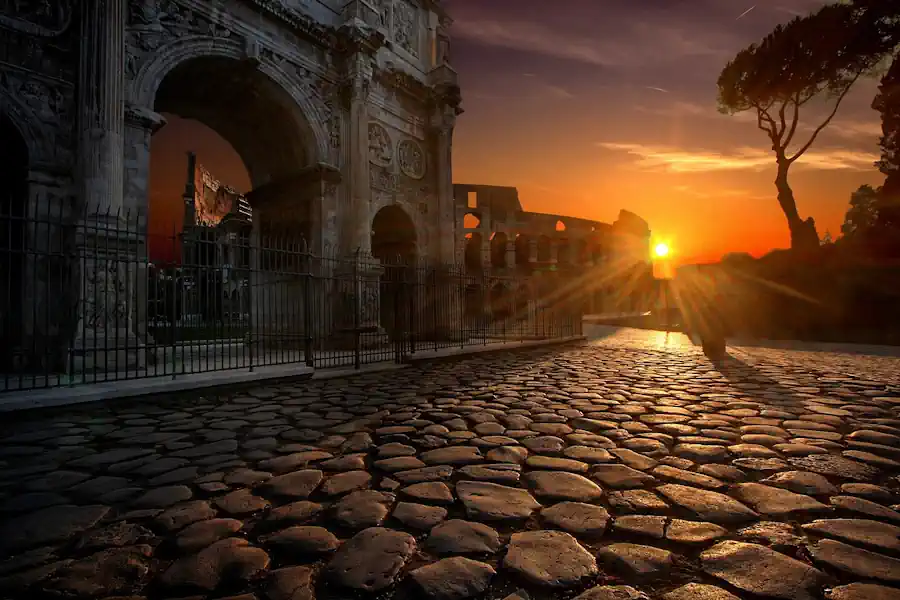 Passeggiata romantica a Roma